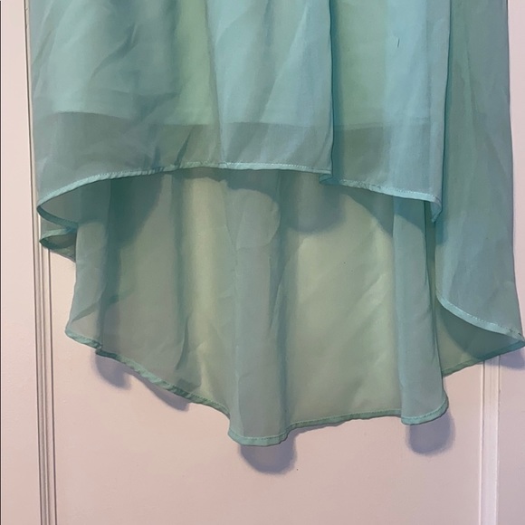 👻Mint Blue Skirt - Picture 2 of 5